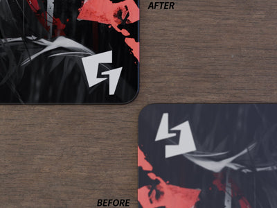 GLSSWRKS(グラスワークス) Hana プレミアムガラスマウスパッド Japan