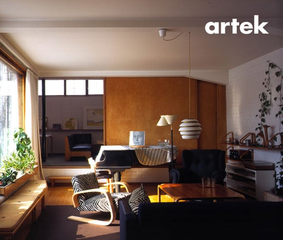 Aalto Table rectangular 82B ブラックリノリウム W1350mm - YAMAGIWA