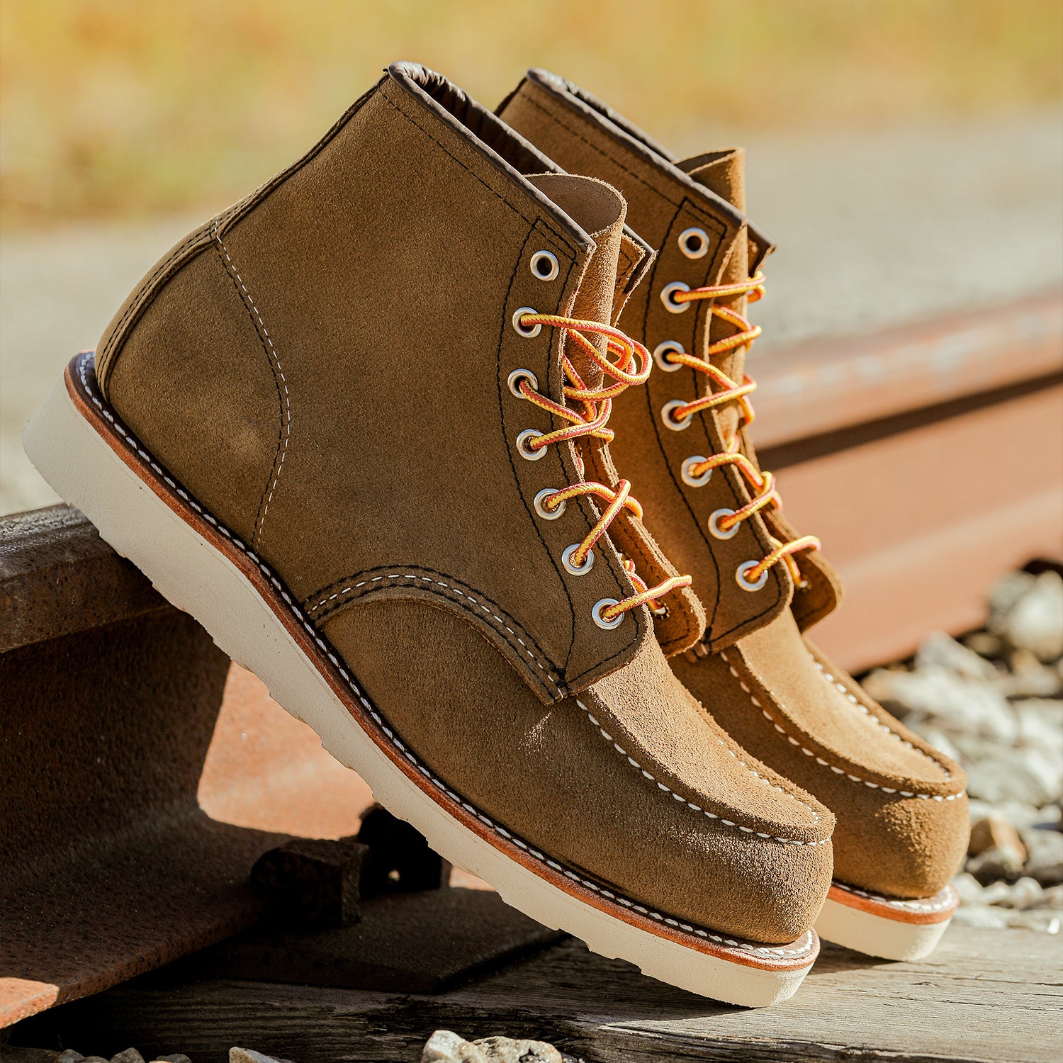 Red Wing Shoes | Olive 8881 Mohave Suede Leather Classic Moc Boots