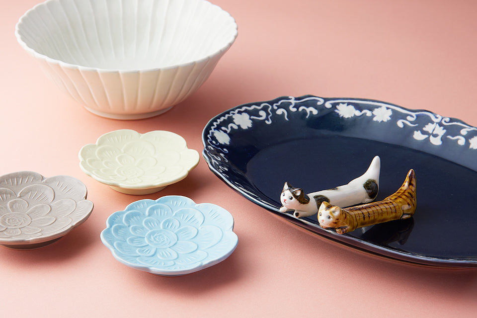 阿部春弥・阿部みか カトラリーレスト ねこ ハチワレ｜Discover Japan