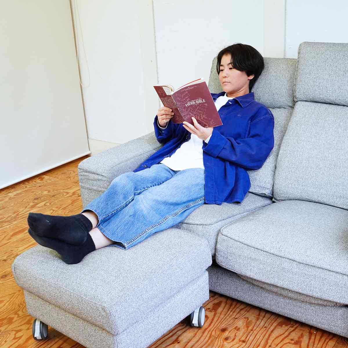 ACTUS オットマン ブルー 【公式通販】