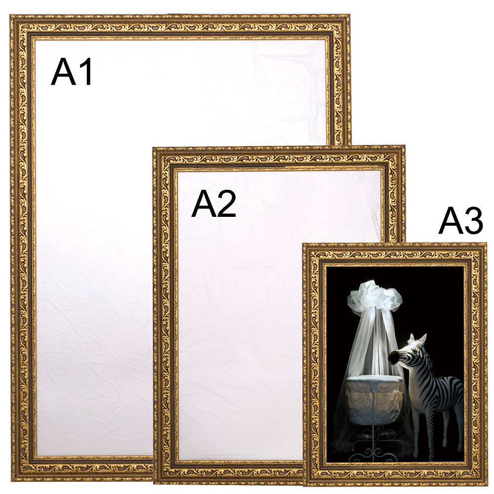 アンティーク調パネル アールデコフレーム A1サイズ (55935-A1