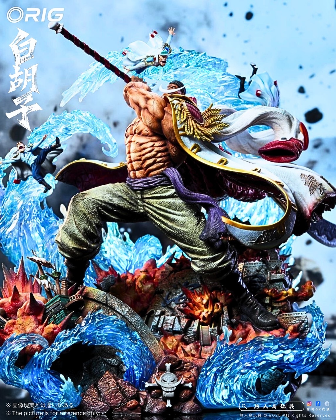 預購】海賊王GK 蒐藏雕像白鬍子[ORIG Studio] – 無人島玩具
