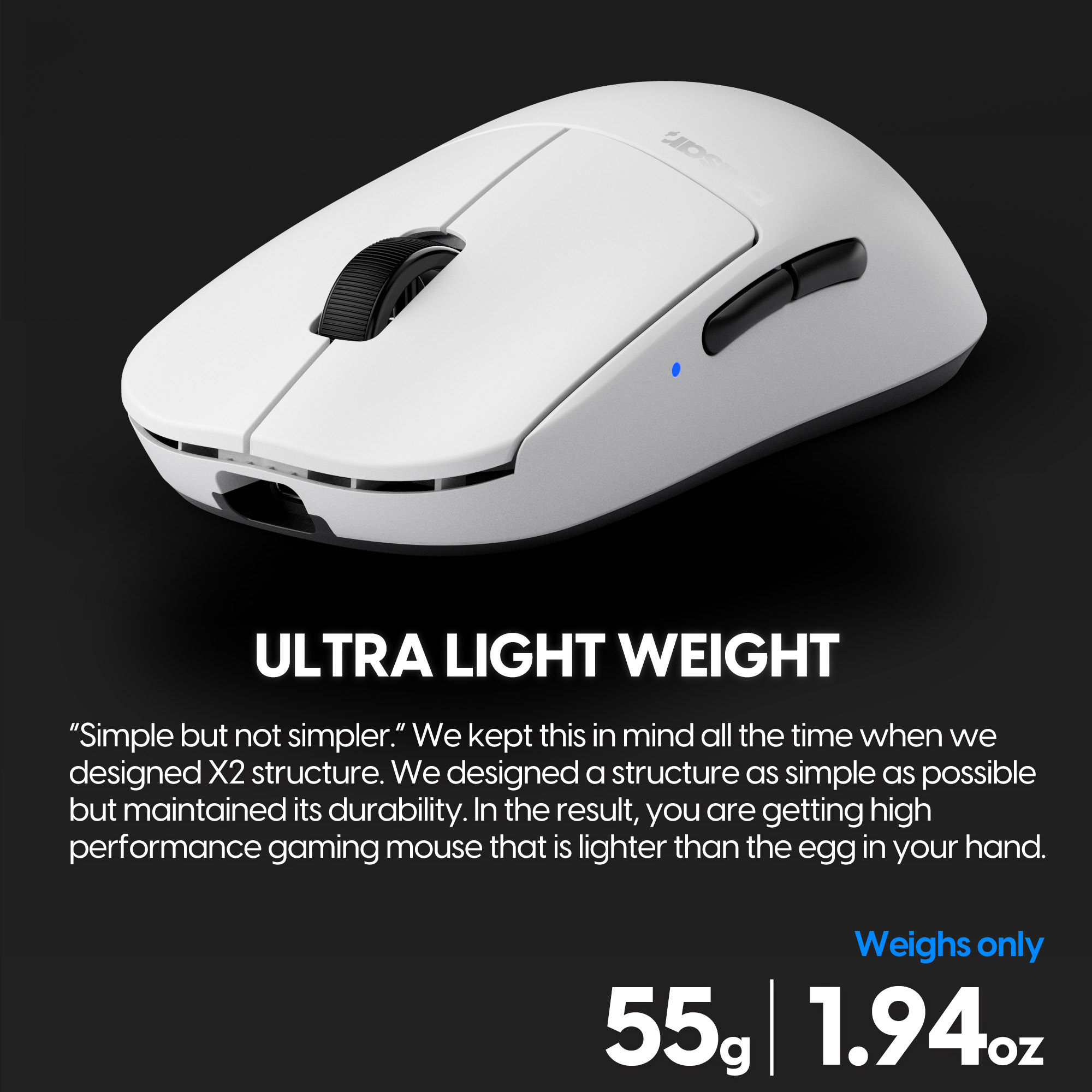 Pulsar X2A Mini Ambidextrous Wireless Gaming Mouse – Respawn