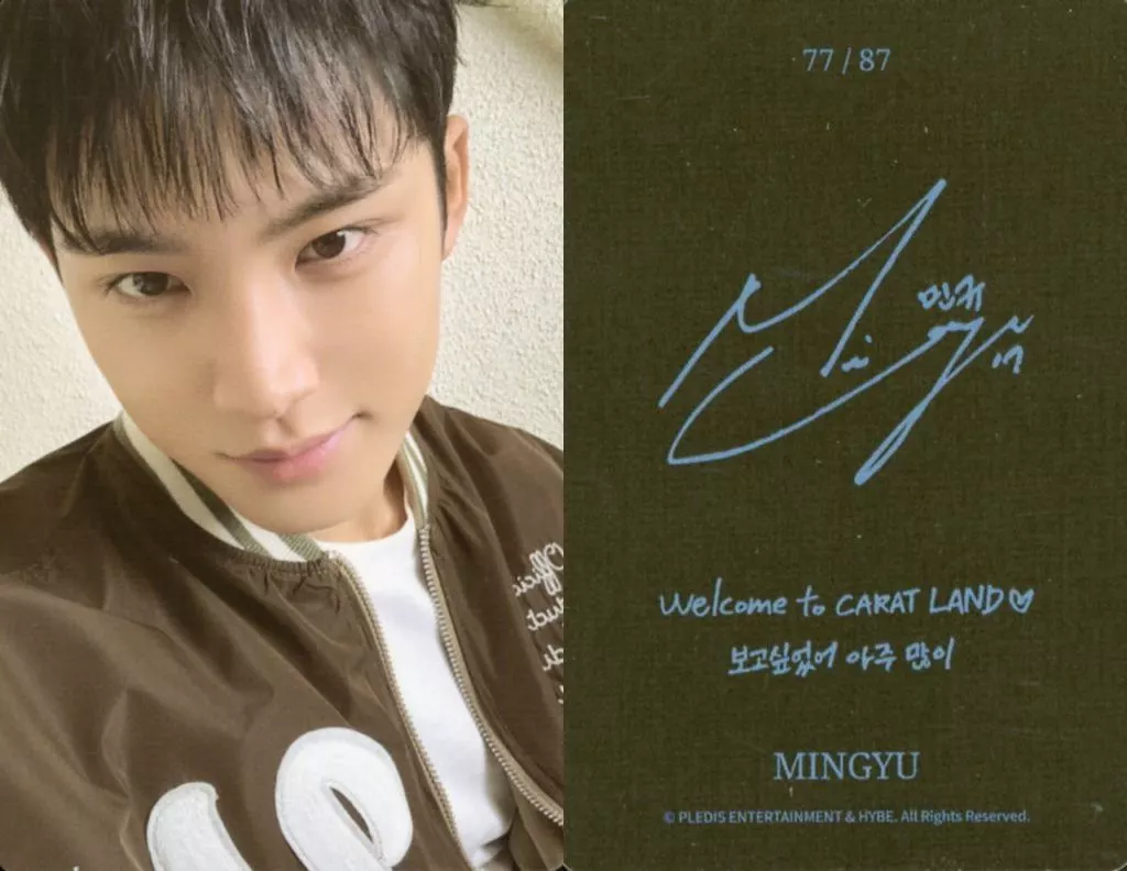 SEVENTEENミンギュ　サインCD SEVENTEEN ミンギュ サイン - メルカリ