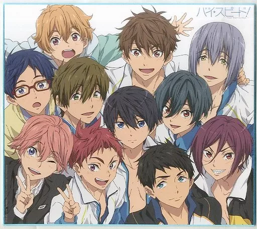 Free! ハイスピード 半券キャンペーン 色紙 駿河屋 -<中古>集合 描き下ろしフルカラー色紙 「映画 ハイ☆スピード