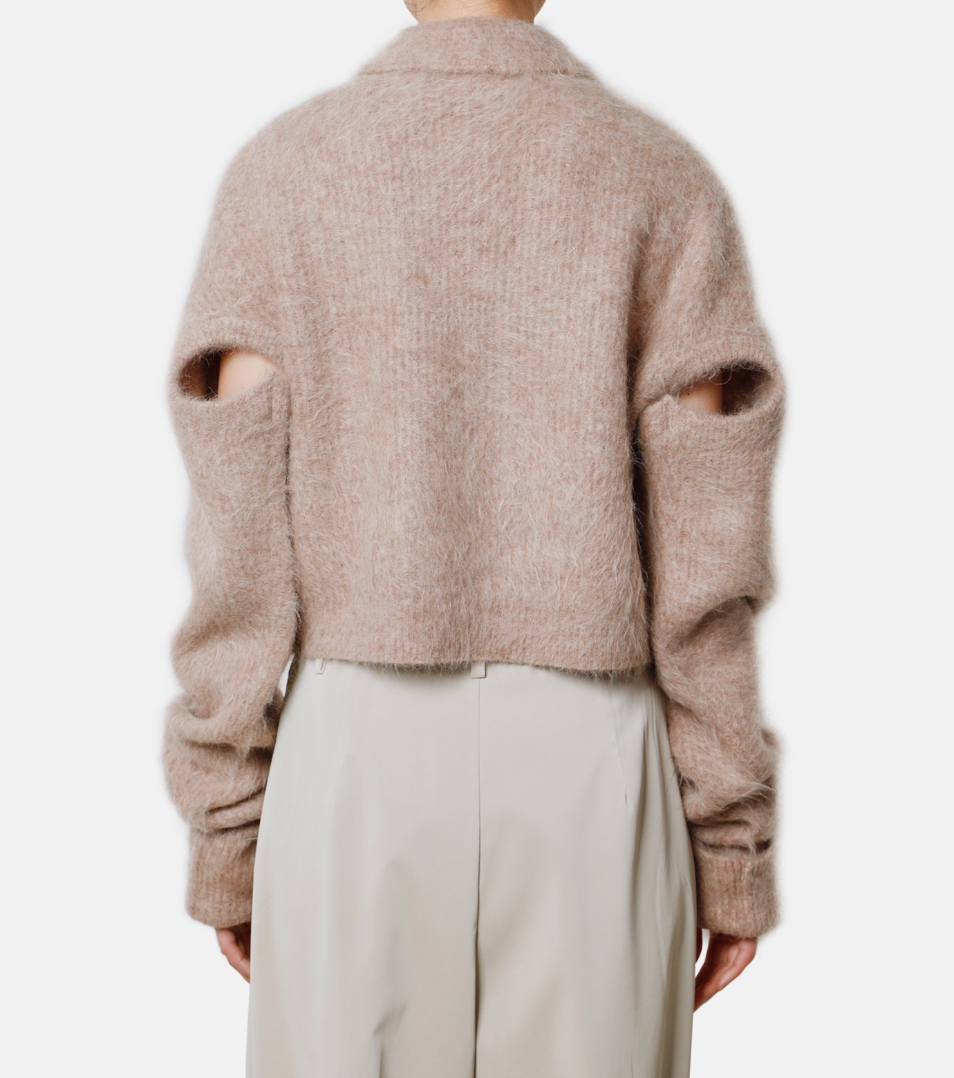 アイレネ - IRENE | Alpaca Shaggy Middy Cardigan-Light | RESTIR