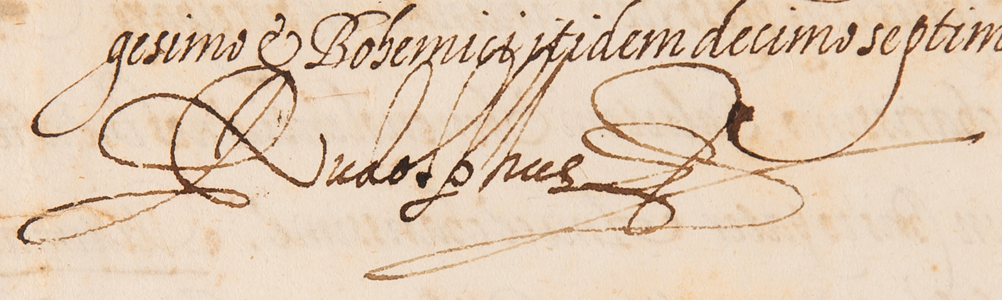 Rudolf II, Holy Roman Emperor Rare Letter Signed (September 15, 1592)