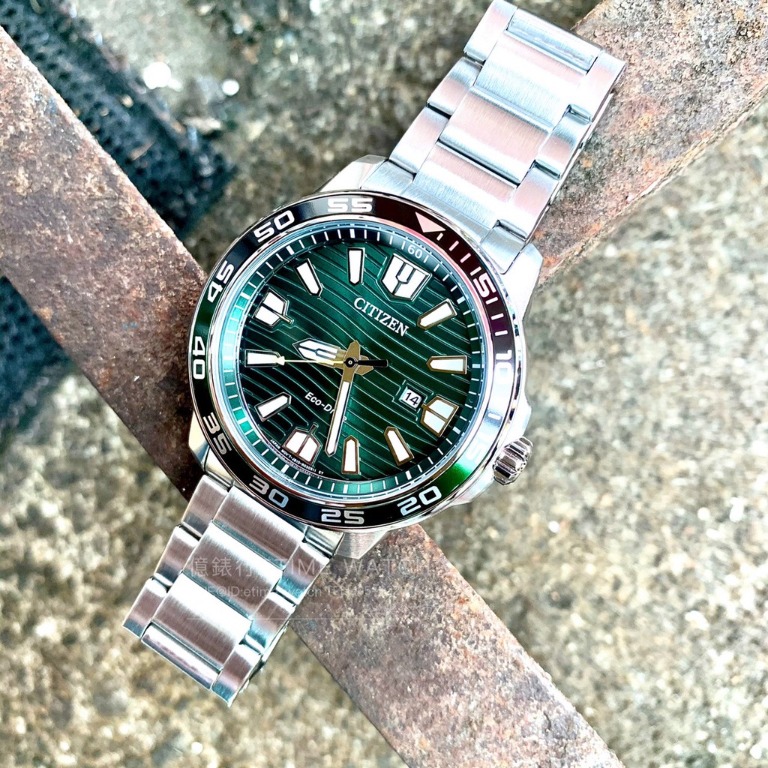 Citizen AW1526-89X Marine Sport Green Dial Men's New Watch