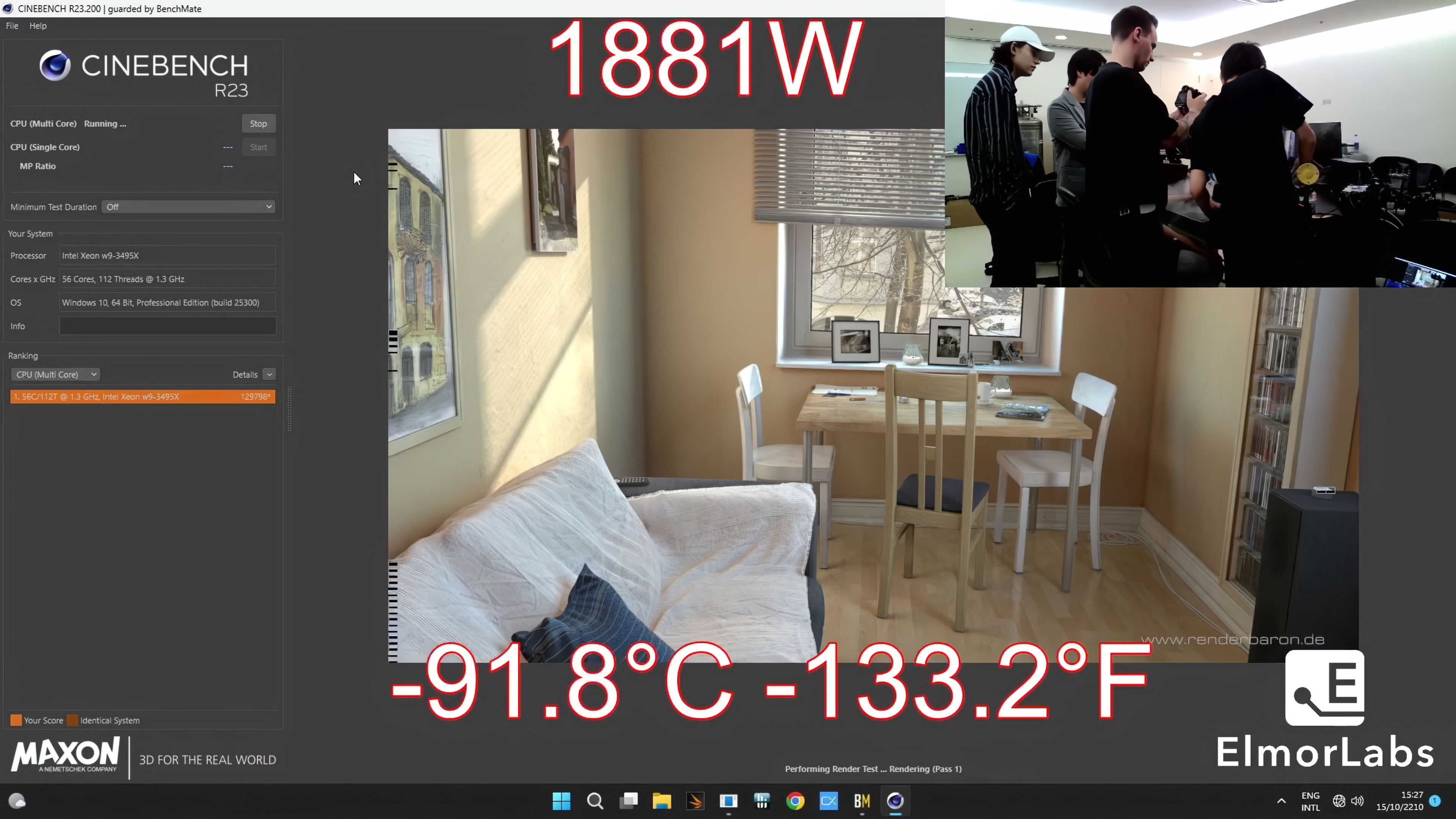 Intel Xeon W9-3495X Sapphire Rapids CPU Sips Almost 2 Kilowatts of