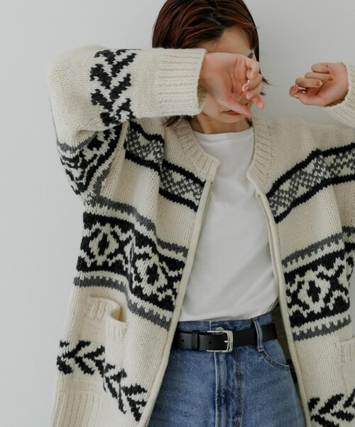 URBAN RESEARCH（アーバンリサーチ）の「ハンドニットカウチンZIPUP