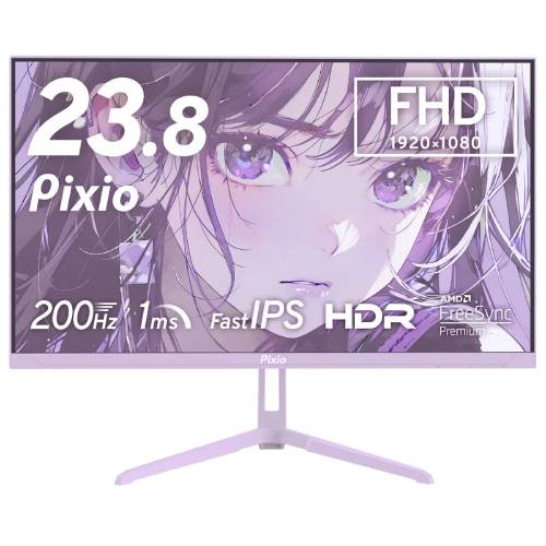 Pixio ピクシオ PX248 Wave / パープル [PX248WAVE PP-O] 23.8インチ