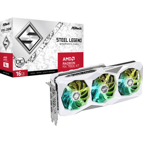 ASRock アスロック Radeon RX 7800 XT Steel Legend 16GB OC｜ツクモ
