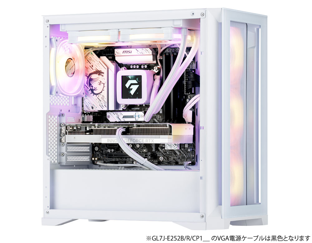 eX.computer イーエックスコンピュータ ゲーミングPC G-GEAR White