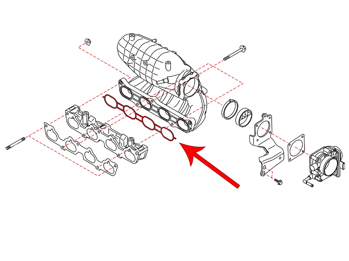 OEM '08-'15 Nissan Rogue Intake Manifold Gasket