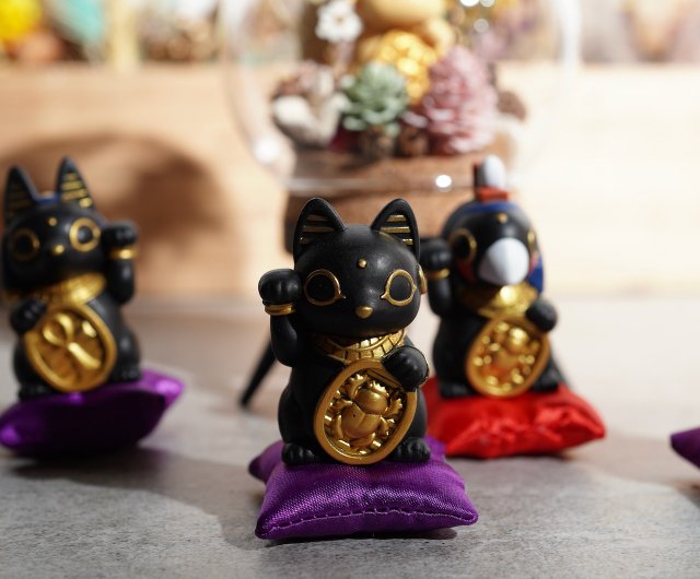 台湾 ガチャポンのドライフラワーワールド - エジプト招き猫シリーズ