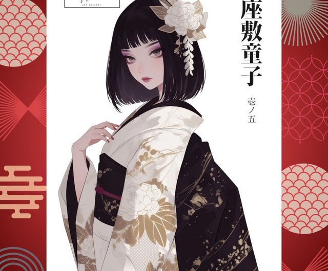 NaChiオリジナルステッカー【座敷童子】 NaChi-artgallery