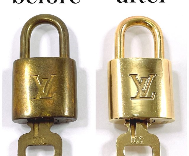 送料無料】LOUIS VUITTON ルイヴィトン カデナ 真鍮 ゴールド ユニ