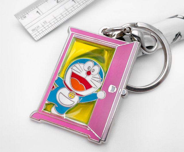 台湾 JzFun / ドラえもん メタルクリアチャームキーホルダー（どこでも