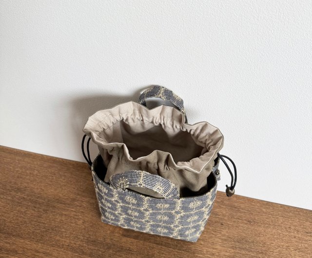 受注製作 2way巾着バッグ ミナペルホネン anemone kanonn | ショルダー