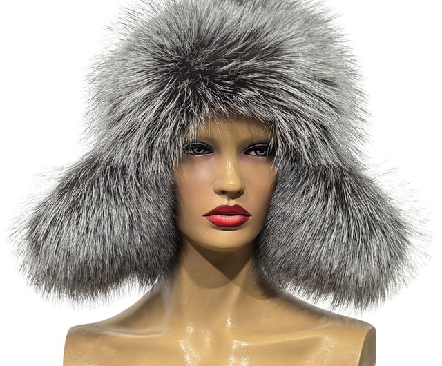 送料無料】ウクライナ フォックスファーハット リアルファーハット