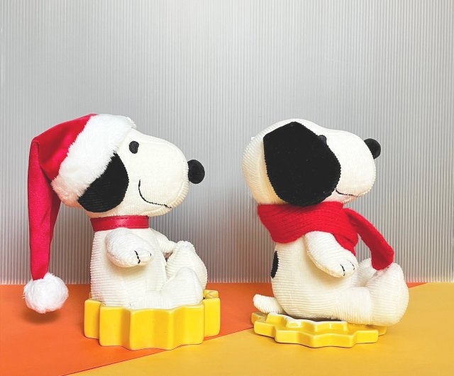 台湾 BON TON TOYS スヌーピー ぬいぐるみ - クリスマス ドッグ 17cm