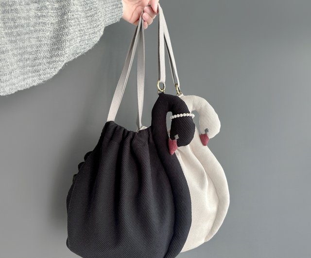 スワンバッグ 白鳥ショルダーバッグ kubomi.shop | トートバッグ