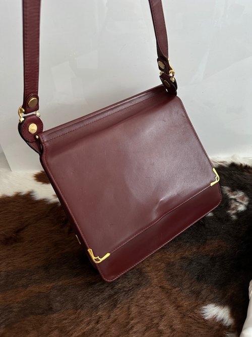 CARTIER カルティエ ヴィンテージ マストライン 両面ロゴ レザー