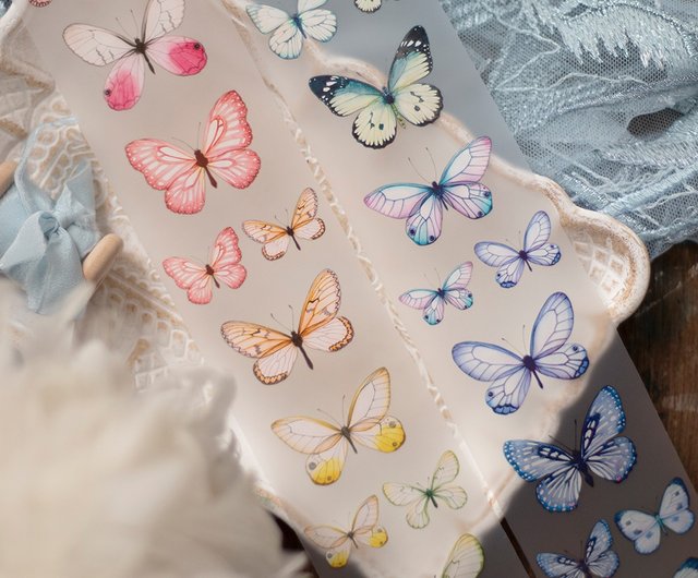 11%OFF】台湾 幻想的な蝶 ー 5cm マットPETテープ 樂意デザイン【公式