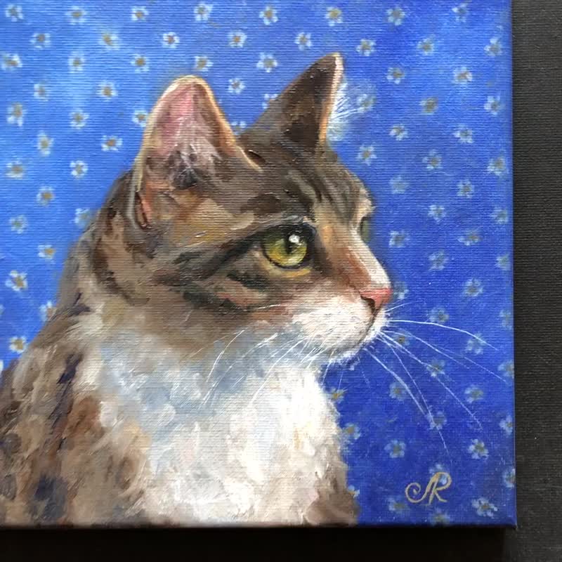 スペイン 猫の絵オリジナル油絵家の装飾アート ArtLolitaRos - Pinkoi