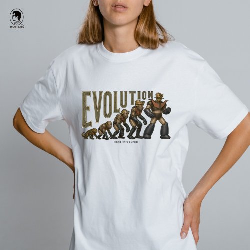 台湾 日本マジンガーZ × EVOLUTION コラボ T シャツ Mr.Sci科学工場