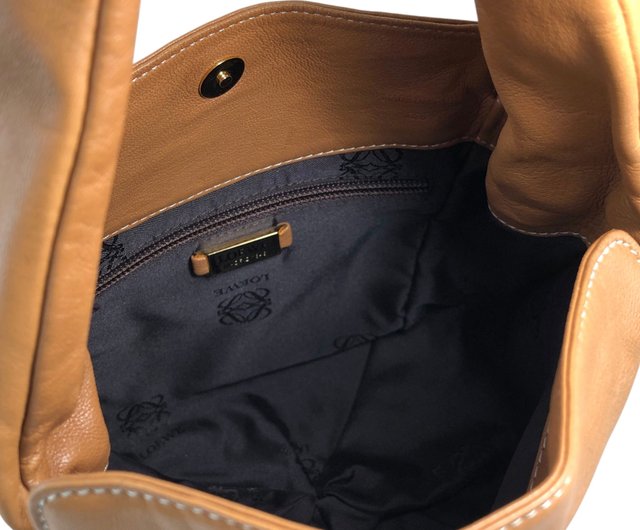 日本直送 名牌中古包 】LOEWE ロエベ ショルダーバッグ キャメル