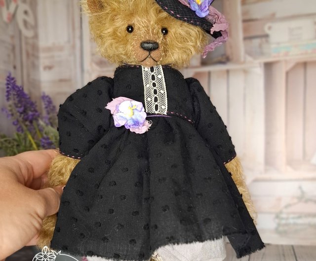 送料無料】ロシア アーティストテディベア モヘアテディベア