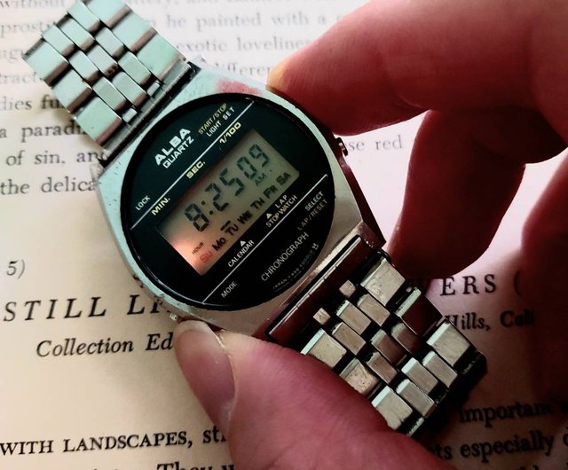 台湾 1970年代 宇宙を纏う、日本SEIKO ALBA アンティークデジタル