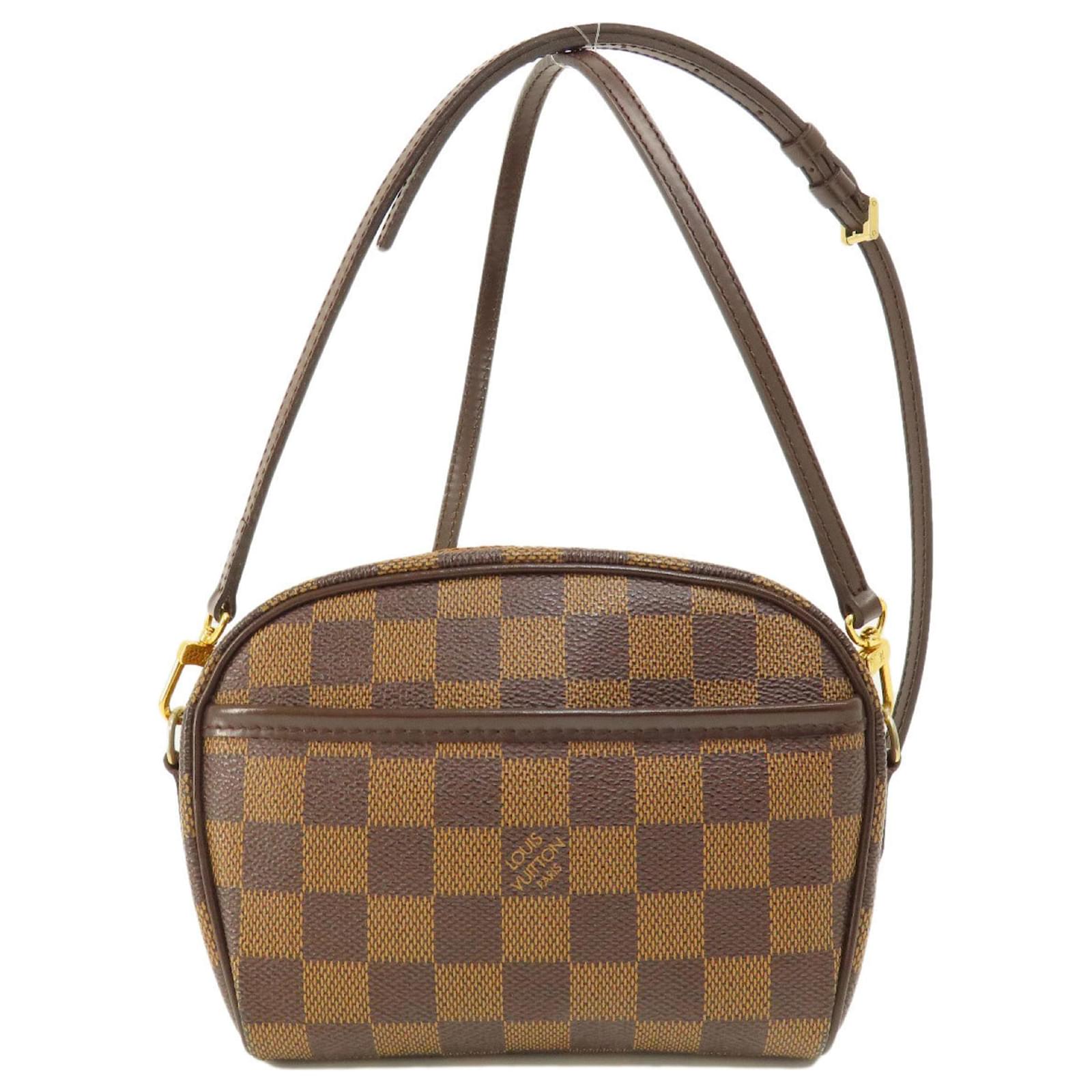 Louis Vuitton Damier Ebene Pochette Ipanema PM Shoulder Bag Brown