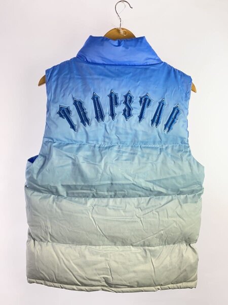 TRAPSTAR(トラップスター) / ダウンベスト/M/ポリエステル/BLU/無地