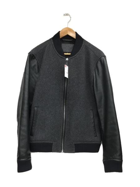 COACH(コーチ) / スタジャン/M/ウール/グレー/バーシティジャケット/袖