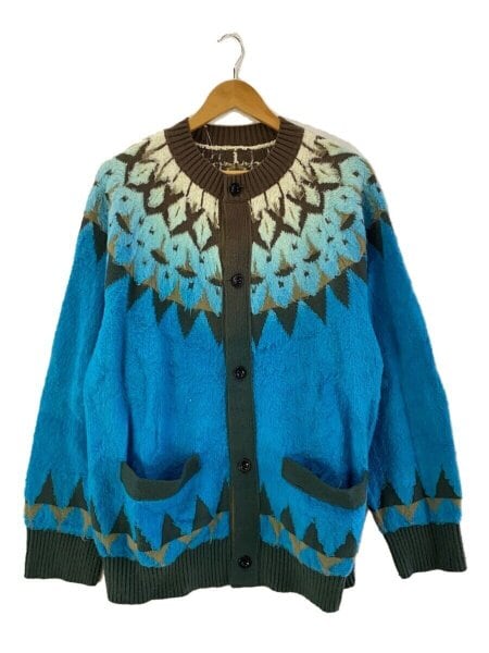 sacai(サカイ) / 24SS/Jacquard knit cardigan/コットン/BLU/総柄/24