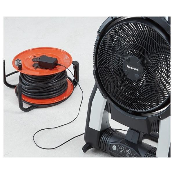 パナソニック ポータブル ファン 充電式 扇風機 首振り キャンプ 14.4V