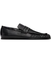 Jil Sander Nikky Square-Toe Loafers in Black | Lyst