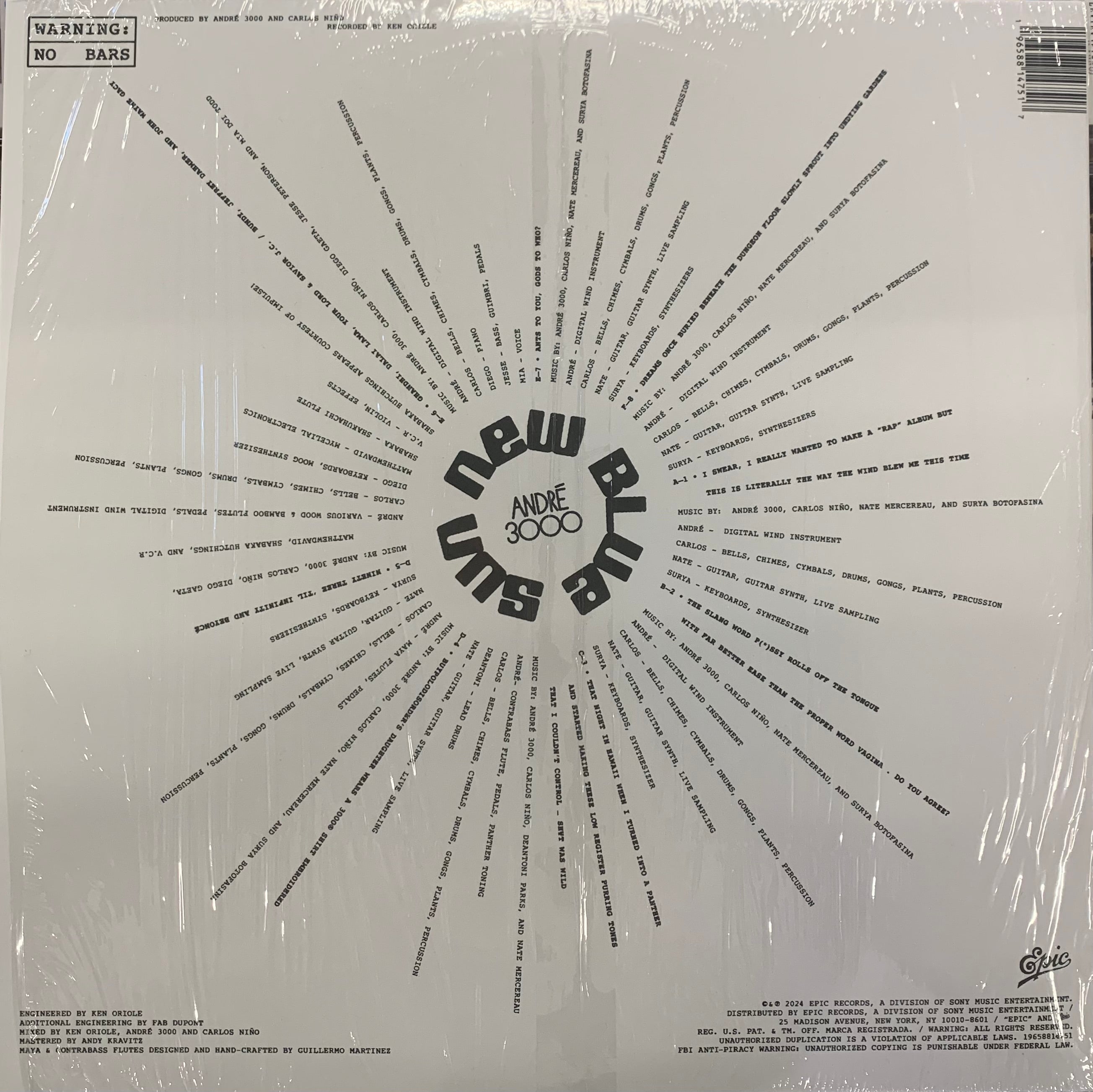 中古LP】André 3000 - New Blue Sun – CELLAR RECORDS