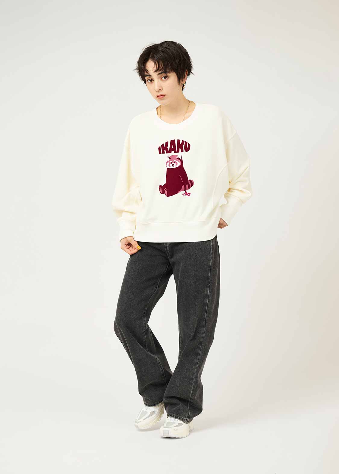 イカクサボリ｜クロップドスウェット｜ウィメンズ｜グラニフ(graniph