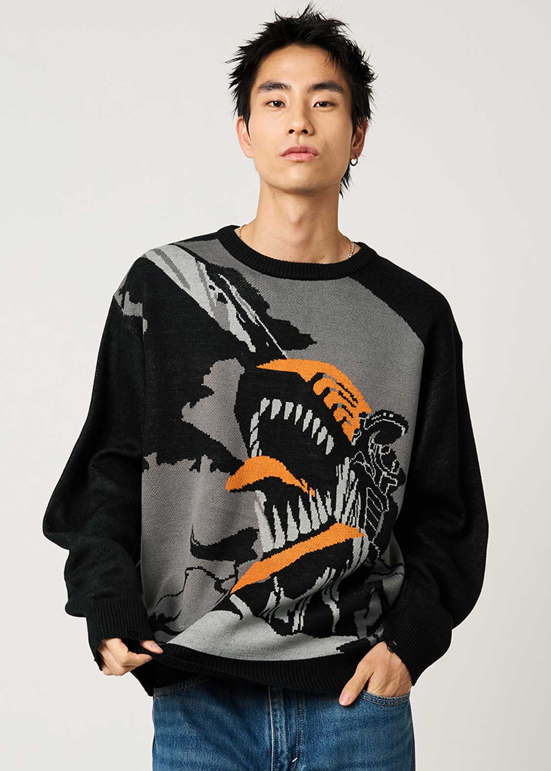 チェンソーマン 叫び｜ジャカードニット｜ユニセックス｜グラニフ