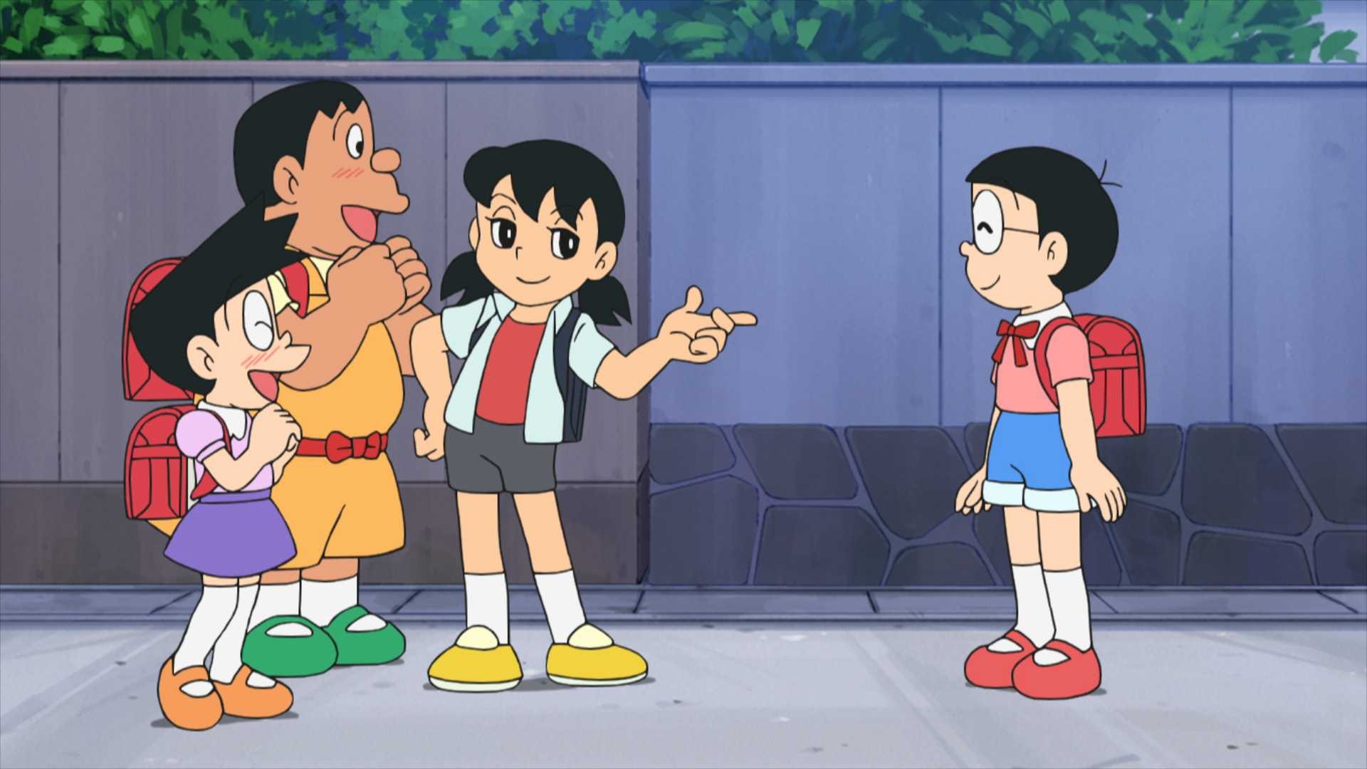 女の子のジャイアンとスネ夫、さらに男の子のしずかがやってきて