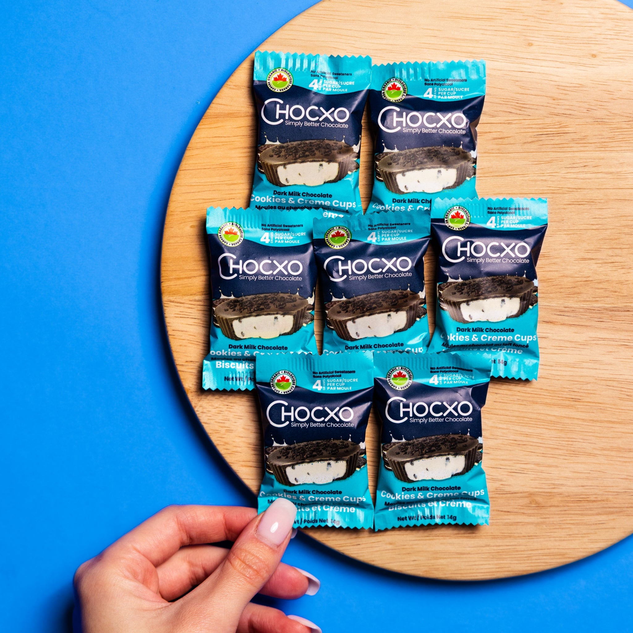 Dark Milk Chocolate Cookies & Creme Cups – Chocxo