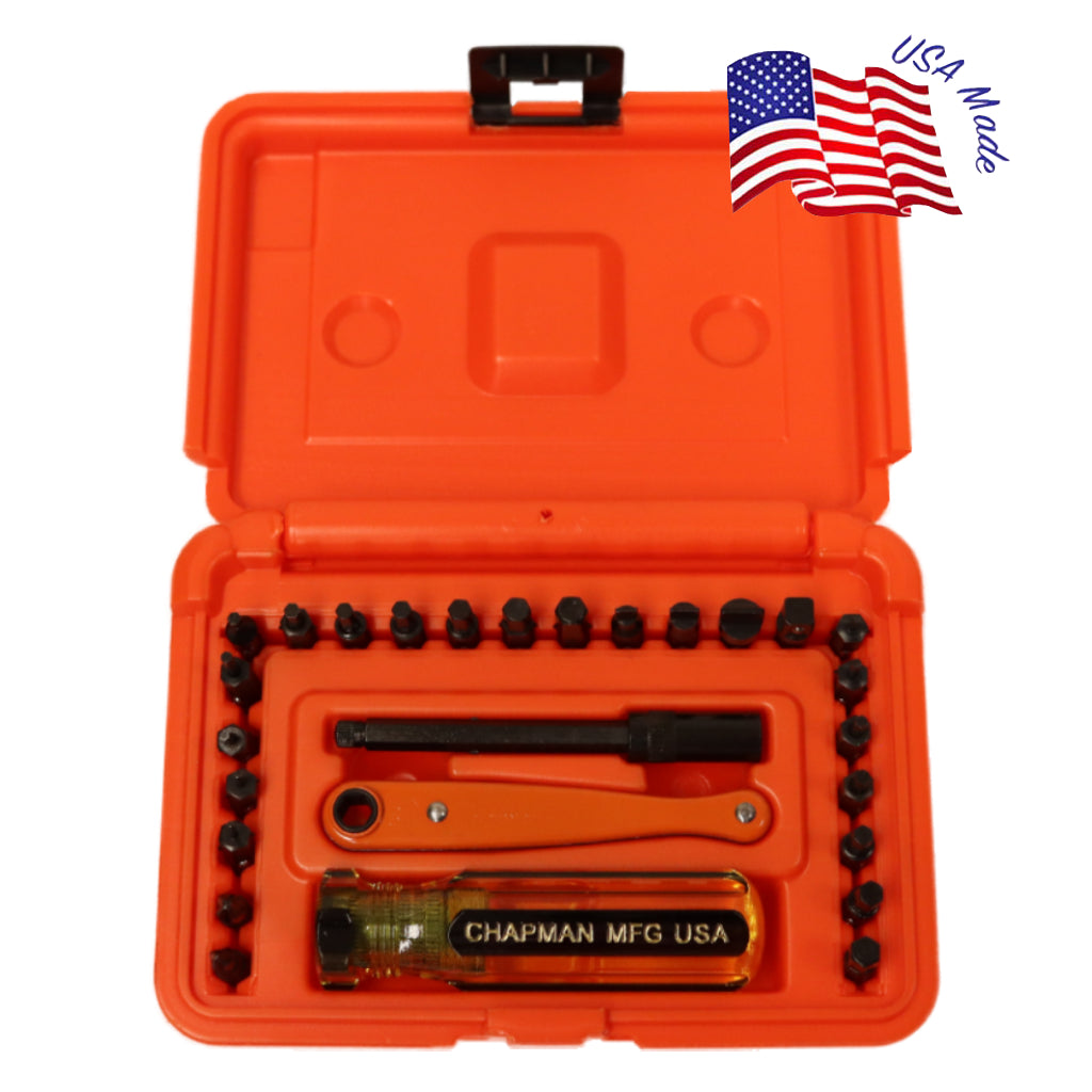 7331 SAE + Metric Allen Hex Screwdriver Set | Chapman MFG