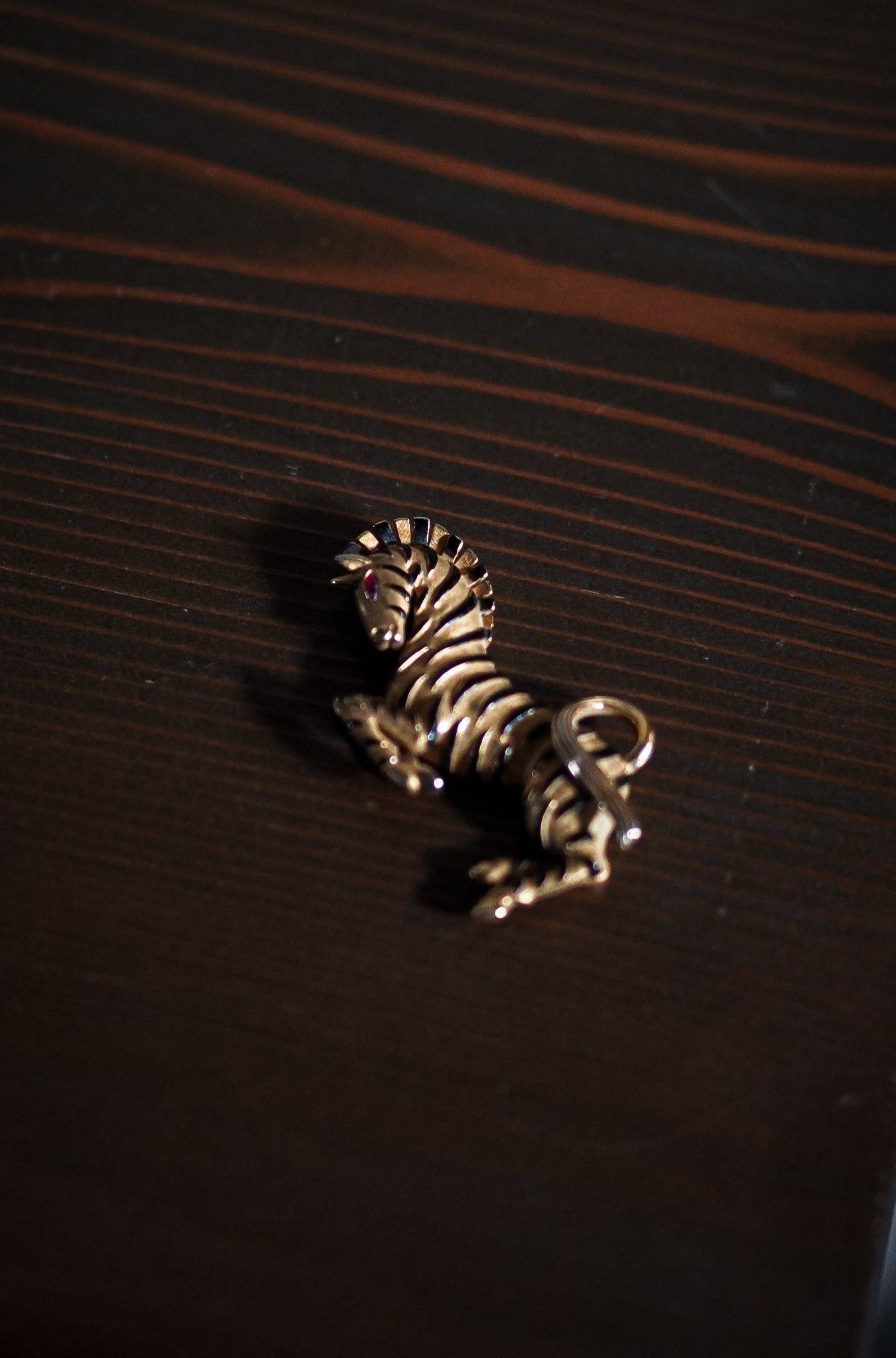 Trifari（トリファリ）ブローチ「しまうま」／ヴィンテージ