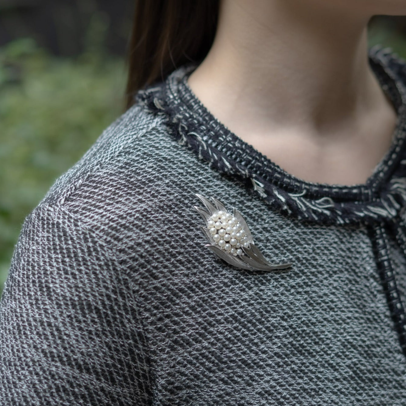 Trifari（トリファリ）ブローチ「Flower Pearl Brooch」／ヴィンテージ