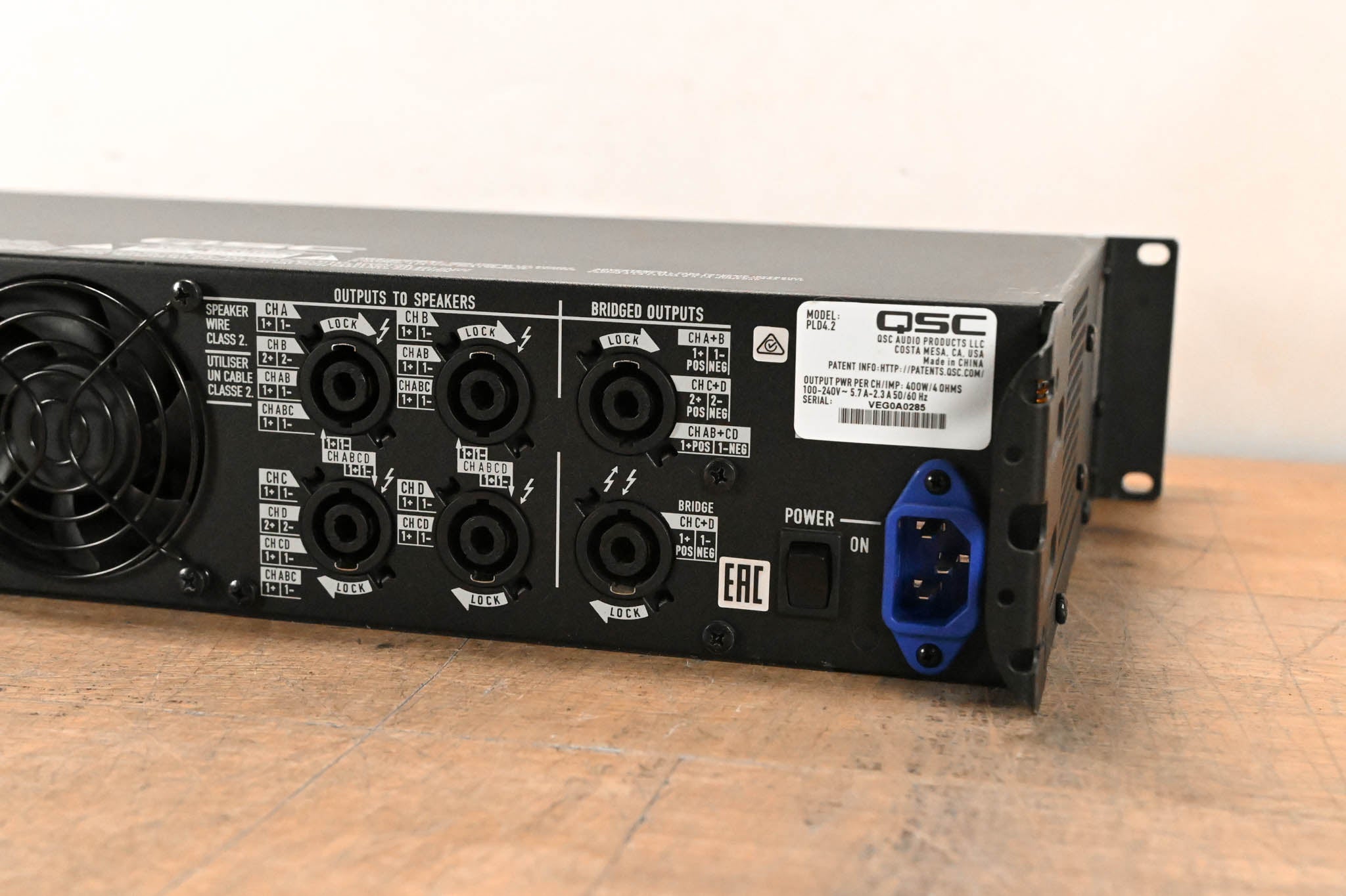 QSC PLD4.2 Four-Channel Power Amplifier with DSP CG01SUY