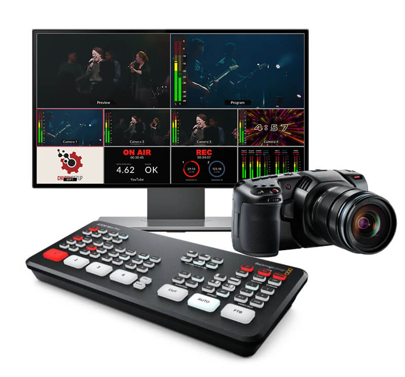 ATEM Mini Pro 1-Camera Streaming Kit - Church Live Streaming